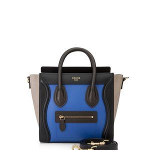 Authentic Celine Nano Luggage Leather CrossbodyBag